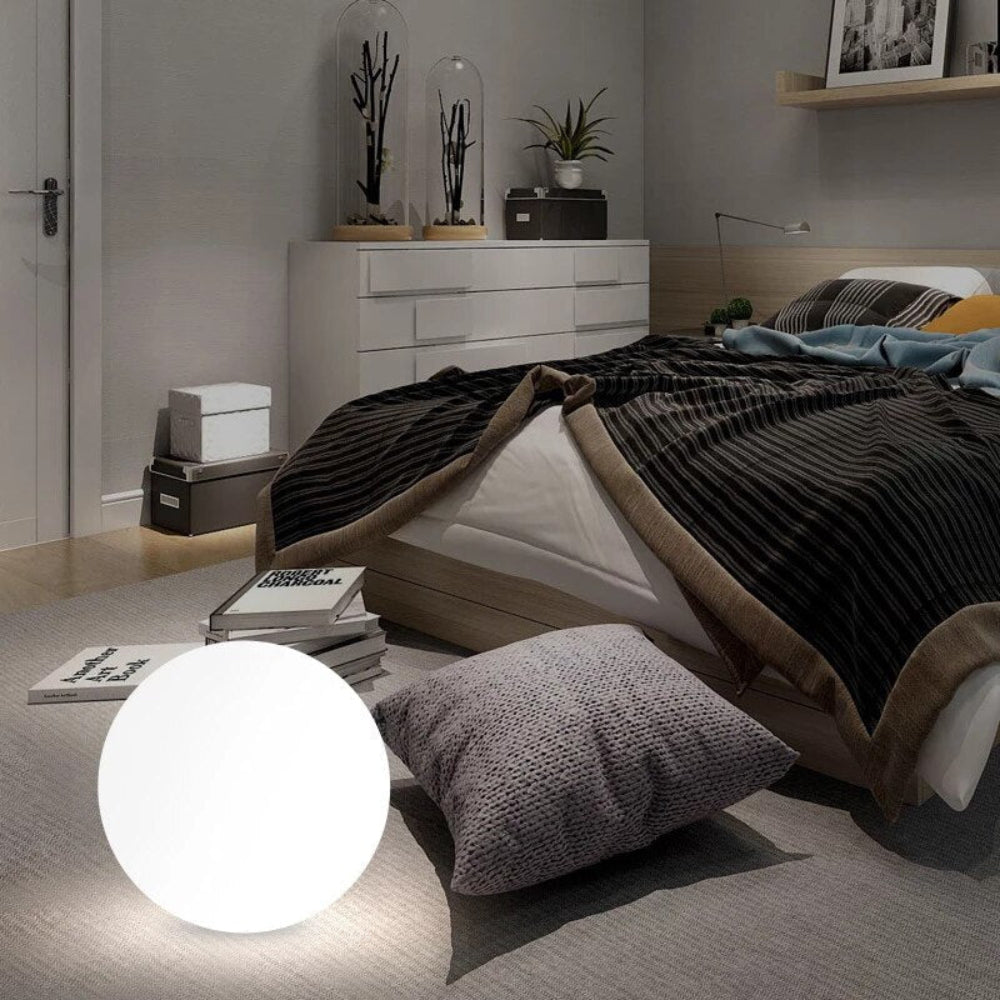 Solarhavekugle med LED, 10 tommer — vandtæt lys med farveskift