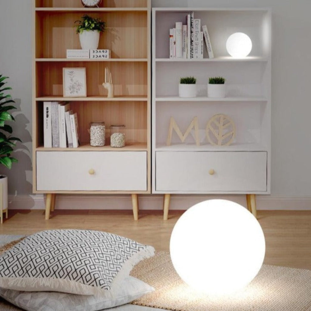 Solarhavekugle med LED, 10 tommer — vandtæt lys med farveskift