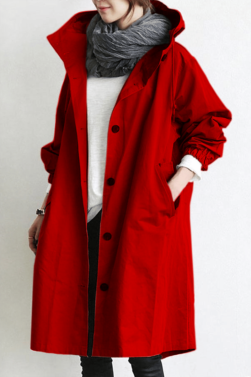 Veste trench à capuche Euroselle Everyday pour un style décontracté