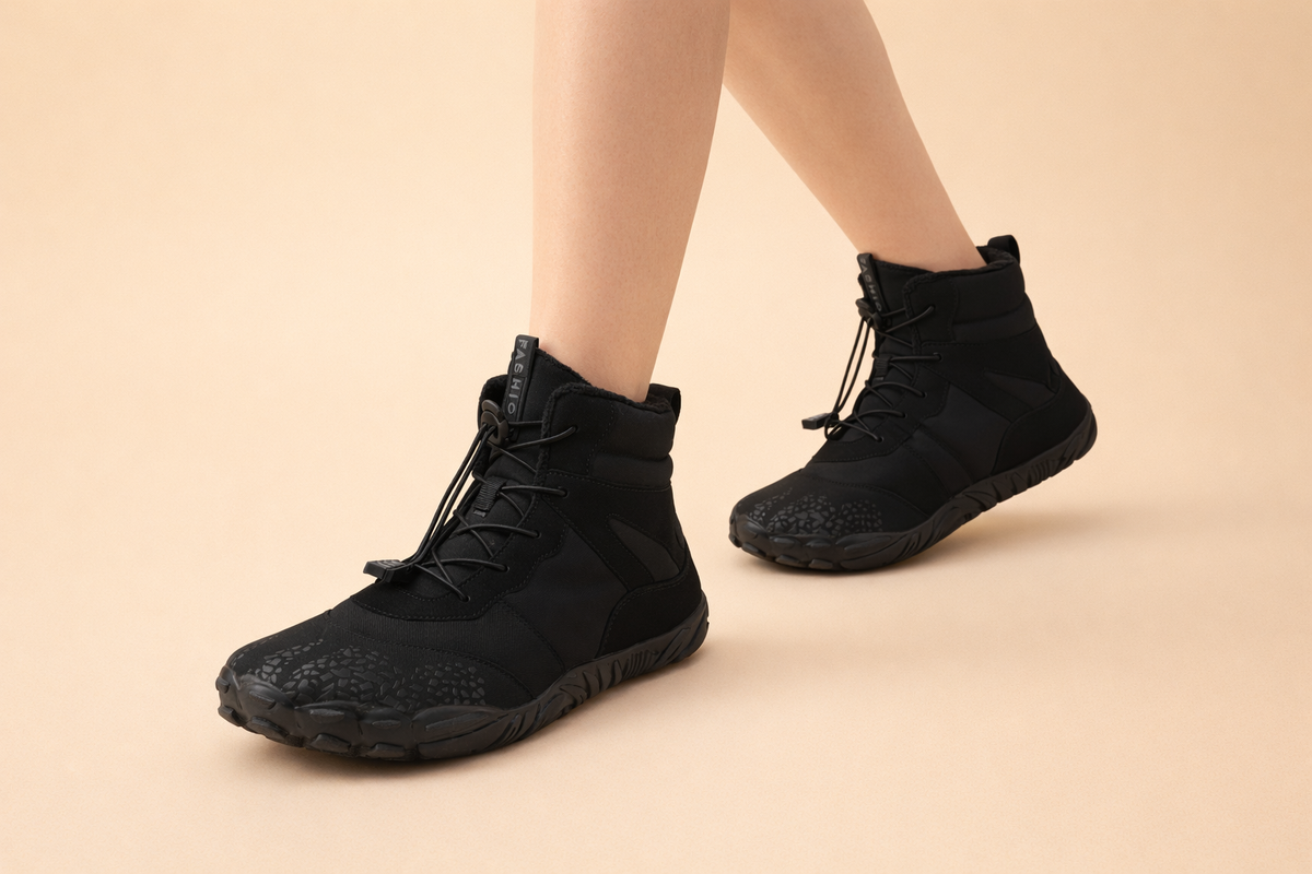 Women's Waterproof Minimalist Winter Boots — Flexible Zero-Drop Sole