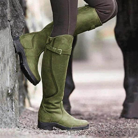 Stivali da equitazione da donna al ginocchio — impermeabili, imbottiti, antiscivolo