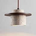 AuroraStone Travertine Pendant Light Fixture For Ceiling Mount