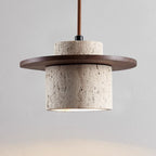 AuroraStone Travertine Pendant Light Fixture For Ceiling Mount