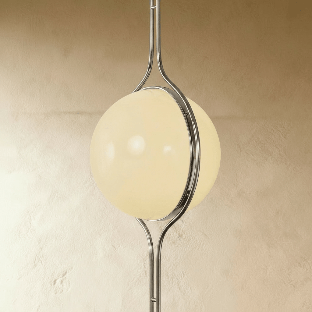 Lampada a torre acrilica con fissaggio a pressione — alta 98–110 in